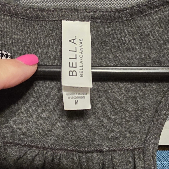 Bella Canvas Gray Tank Top Bold Graphic - Picture 3 of 6